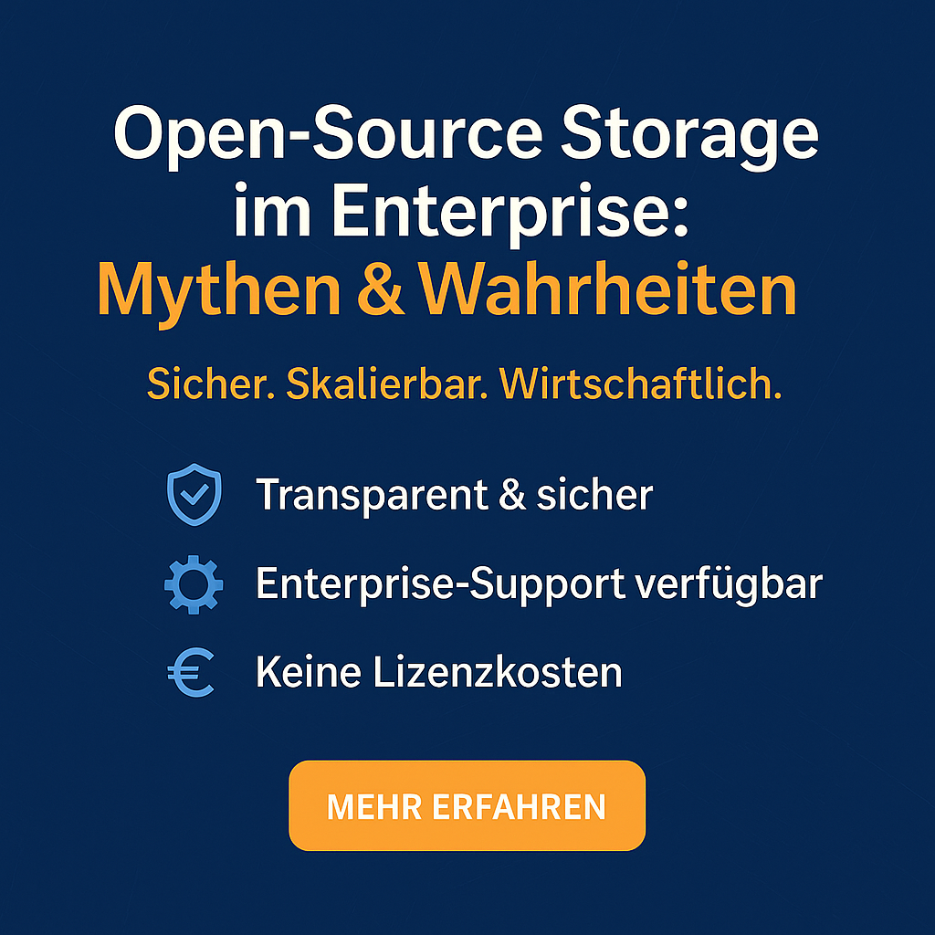 Open-Source Storage im Enterprise: Mythen & Wahrheiten