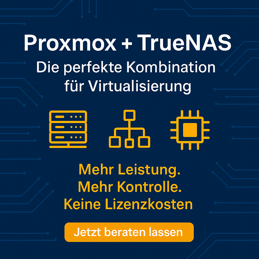 Proxmox + TrueNAS — Perfekte Virtualisierungsbasis