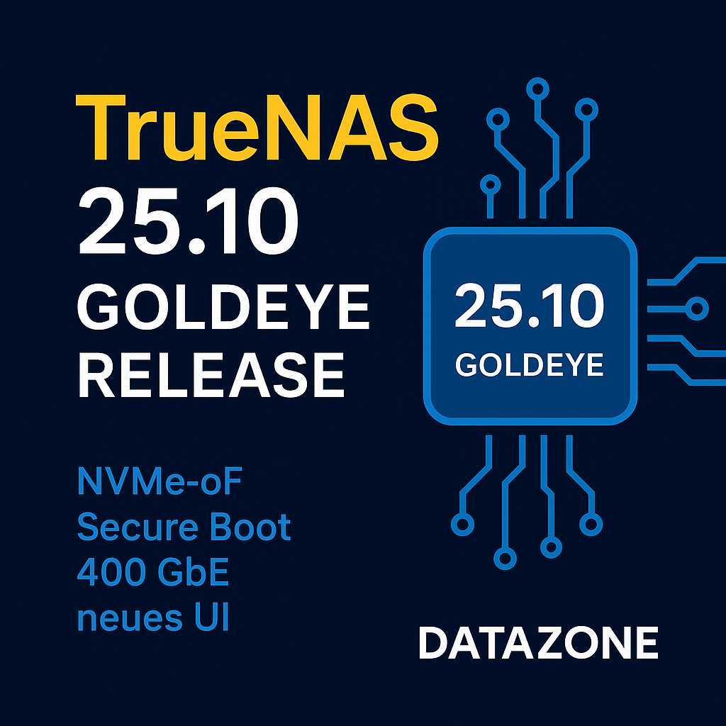 TrueNAS 25.10 "Goldeye" – Das große Herbst-Update ist da