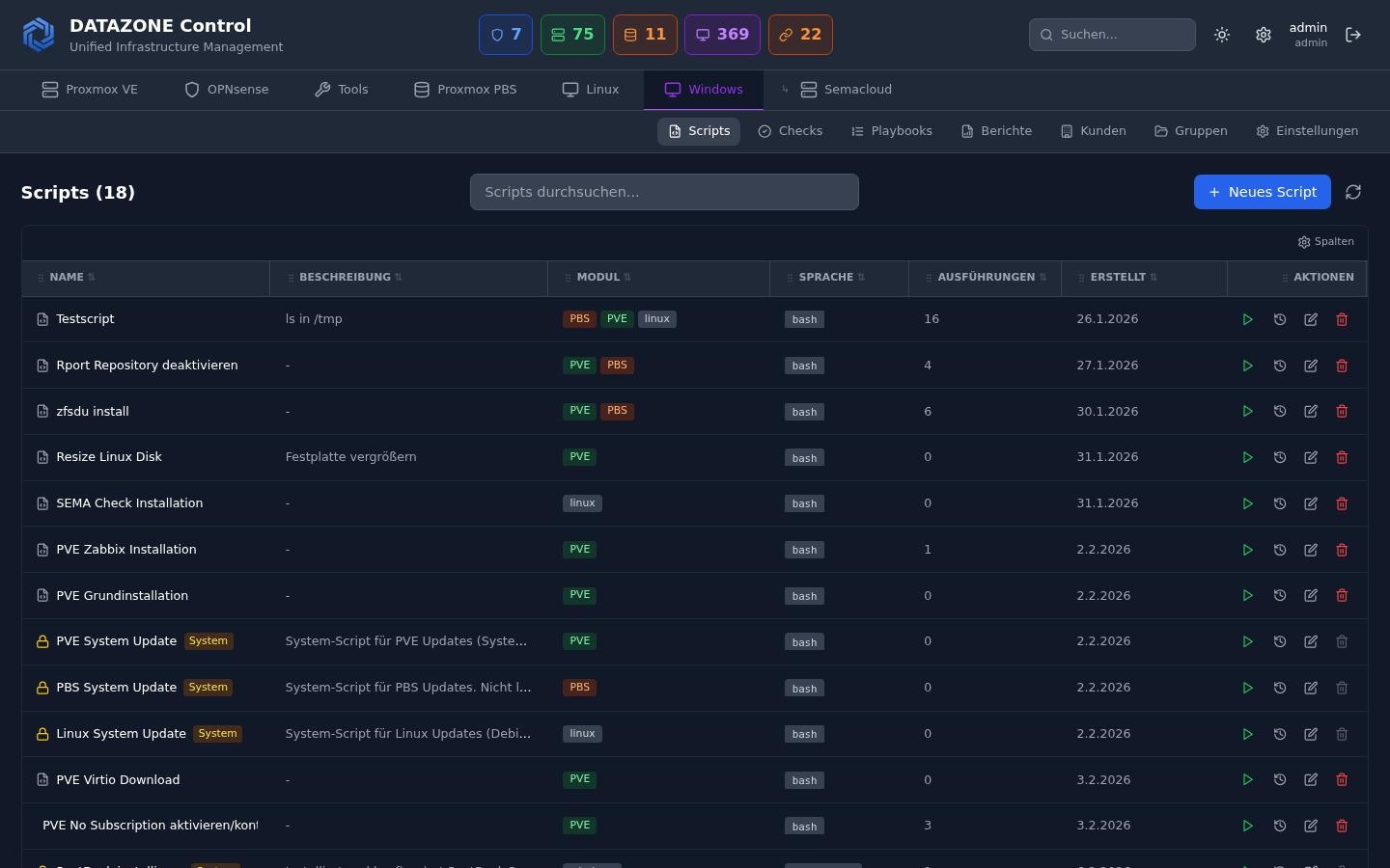 Scripts und Playbooks
